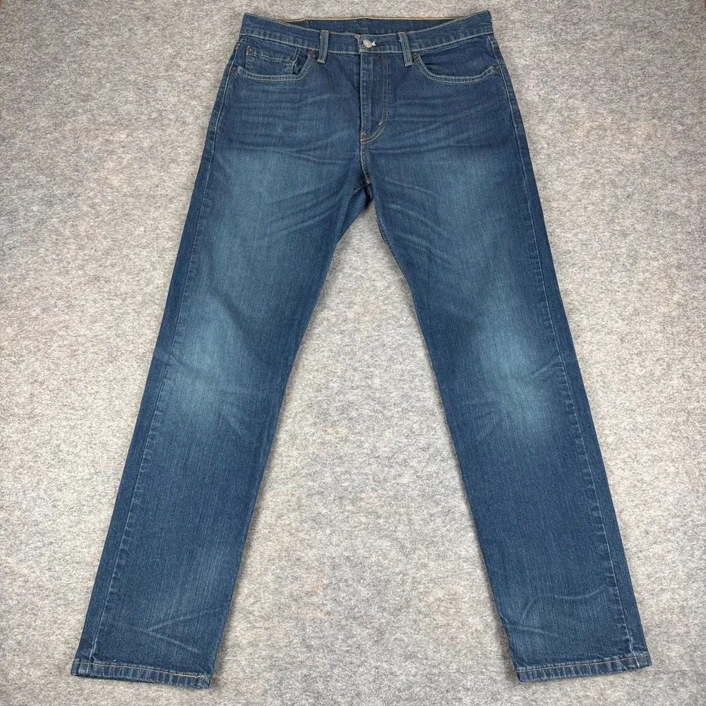 Levi's 502 Jeans Regular Taper Fit Blue Mens 33x32